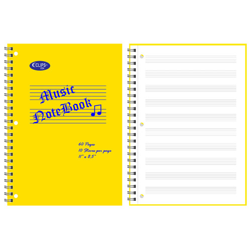 VEEBOOST Music Notebook, Manuscript Paper Notebook, Staff Paper Notebook, Blank Sheet Music Notebook, Music Journal Songwriting Notebook (6 Pack)