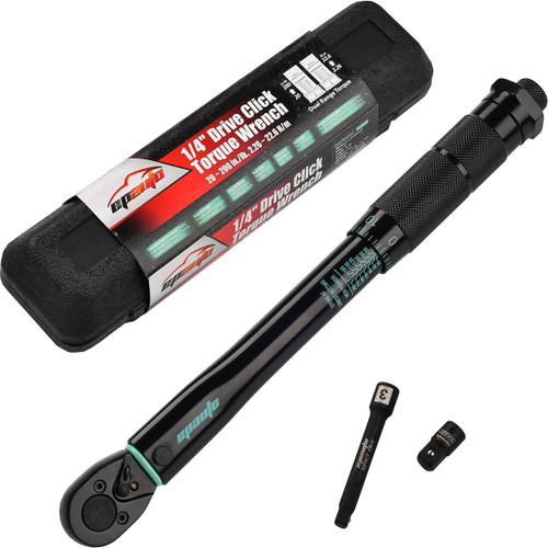 EPAuto 1/4-Inch Drive Click Torque Wrench (20-200 in.-lb. / 2.26~22.6 Nm), Black EPAuto 1/4-Inch Drive Click Torque Wrench (20-200 in.-lb. / 2.26~22.6 Nm), Black