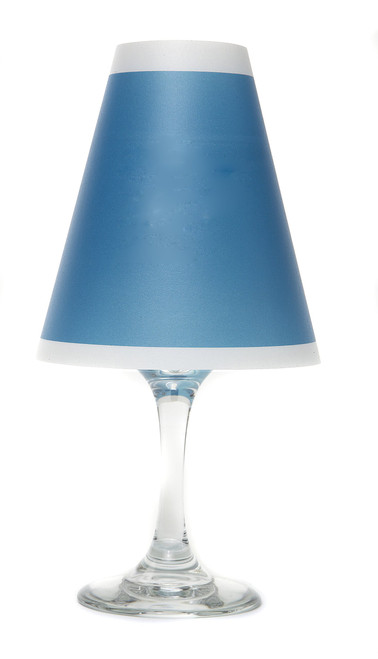 di Potter WS182 Nantucket Solid Paper Wine Glass Shade, Isle Blue (Pack of 48)