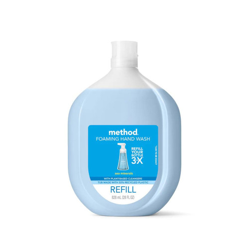 Method Foaming Hand Soap, Refill, Sea Minerals, Recyclable Bottle, Biodegradable Formula, 28 oz, (Pack of 1)
