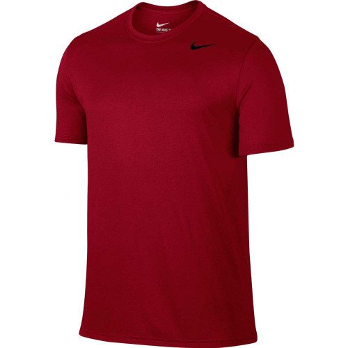 Nike Men's Legend 2.0 Dri-Fit Short Sleeve Tee, Gym Red/Black, Medium