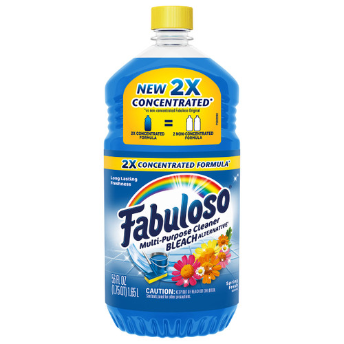 Fabuloso Multi-Purpose Cleaner, 2X Concentrated Formula, Spring Fresh Scent, 56 oz