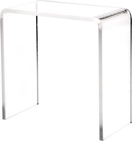 Plymor Clear Acrylic Vertical Rectangular Display Riser, 5" H x 5" W x 2.5" D (3/16" Thick)