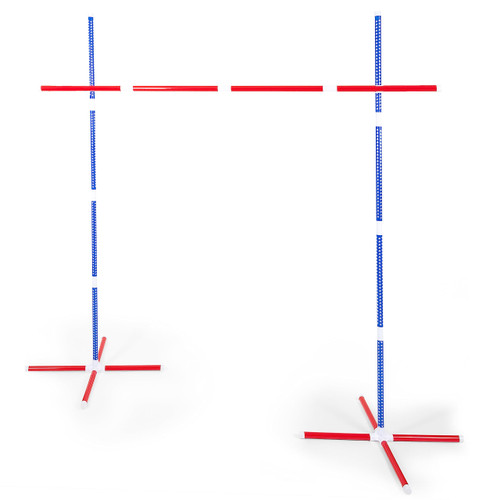 Play Platoon Limbo Stick Yard Game for Adults & Kids -Limbo Game Set, Limbo Stick Set for Backyard Games, Lawn Games or Outdoor Parties Games for Kids, Adults & Family - Red White & Blue