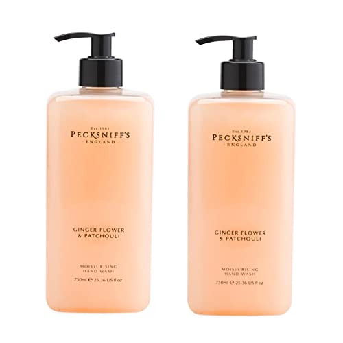 Pecksniffs Moisturizing Hand Wash Ginger Flower & Patchouli JUMBO Size 25.3 Fluid ounces, 2 Bottles (Ginger Flower & Patchouli), 25.3 Fluid Ounces Each Pecksniffs Moisturizing Hand Wash Ginger Flower & Patchouli JUMBO Size 25.3 Fluid ounces, 2 Bottles (Ginger Flower & Patchouli), 25.3 Fluid Ounces Each