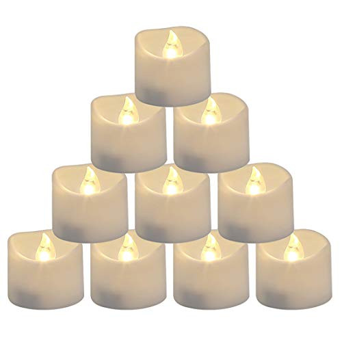 Auken 12 Pack Flameless Flickering LED Tealight Candles Battery Operated Votive Tealight Electric Tea Lights, Warm White Auken 12 Pack Flameless Flickering LED Tealight Candles Battery Operated Votive Tealight Electric Tea Lights, Warm White