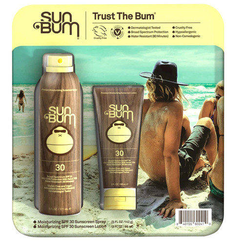 Sun Bum Sunscreen Spray and Lotion, SPF 30 (Spray 5 Fl Oz, Lotion 3 Fl Oz) Sun Bum Sunscreen Spray and Lotion, SPF 30 (Spray 5 Fl Oz, Lotion 3 Fl Oz)