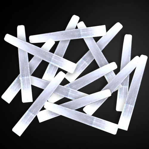 Himalayan Glow WBM Selenite Crystal Sticks - 2 Lbs Crystals and Healing Stones Tourmaline Crystal Reiki, Chakra Stones for Smudging Healing and Meditation Himalayan Glow WBM Selenite Crystal Sticks - 2 Lbs Crystals and Healing Stones Tourmaline Crystal Reiki, Chakra Stones for Smudging Healing and Meditation