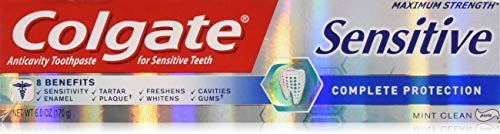 Colgate Sensitive Maximum Strength Toothpaste, Complete Protection Mint Clean 6 oz