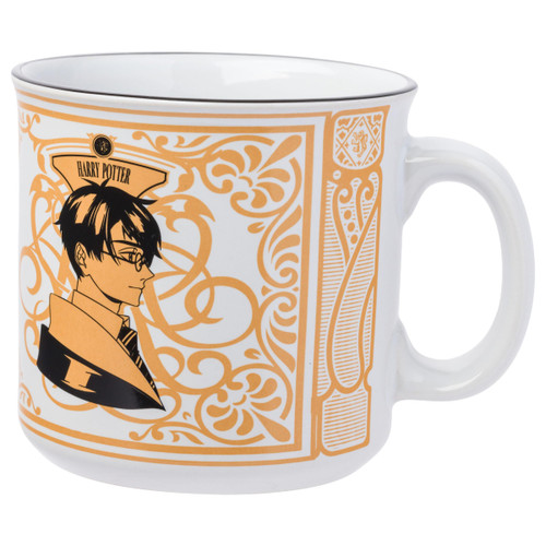Silver Buffalo Harry Potter vs Malfoy Ceramic Camper Mug, 20 Ounces