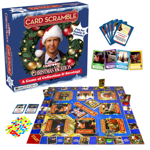 AQUARIUS Christmas Vacation Card Scramble Board Game- Fun Family Party Game for Kids, Teens & Adults - Entertaining Game Night Gift - Officially Licensed Merchandise
