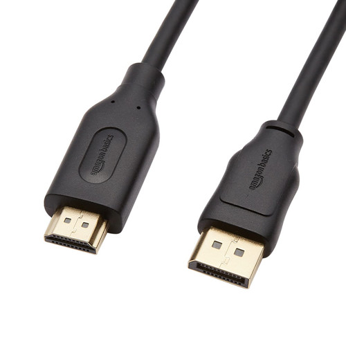 Amazon Basics DisplayPort to HDMI Display Cable, Uni-Directional, 3 Foot