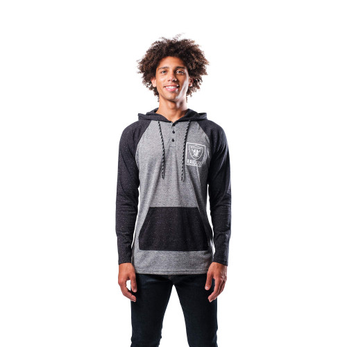 Ultra Game NFL Las Vegas Raiders Mens Fleece Hoodie Pullover Sweatshirt Henley, Team Color, Small Ultra Game NFL Las Vegas Raiders Mens Fleece Hoodie Pullover Sweatshirt Henley, Team Color, Small