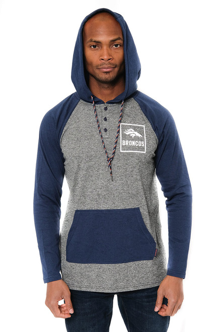 Ultra Game NFL Denver Broncos Mens Fleece Hoodie Pullover Sweatshirt Henley, Team Color, Small Ultra Game NFL Denver Broncos Mens Fleece Hoodie Pullover Sweatshirt Henley, Team Color, Small