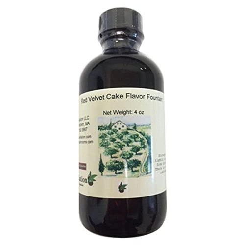OliveNation Red Velvet Cake Flavor Fountain - 4 ounces - Gluten-free, Sugar-free, low calorie and Kosher - Premium Quality Flavoring Fountain