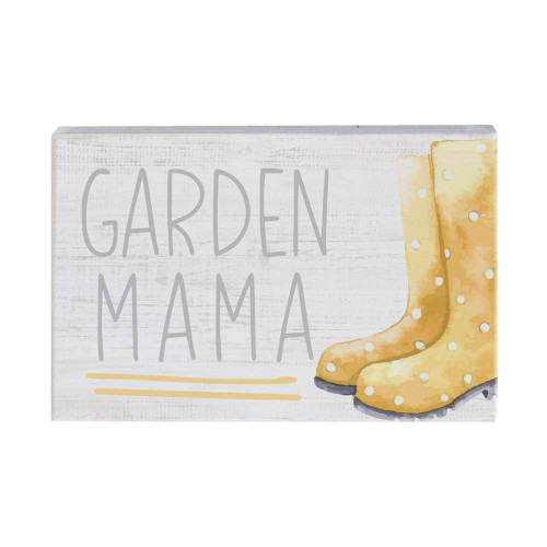 Simply Said, INC Small Talk Rectangles Garden Mama, 5.25x3.5in Wood Sign STR1445