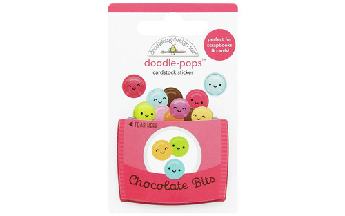 Doodlebug Doodle-Pops 3D Stickers-Chocolate Bits -DP7256