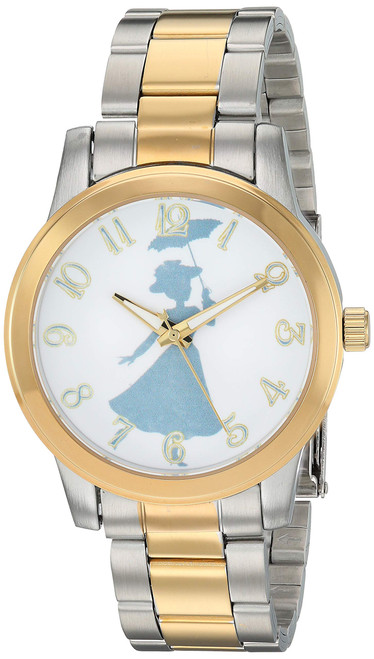 Disney Mary Poppins Women's WDS000634 Mary Poppins Analog Display Analog Quartz Two Tone Watch