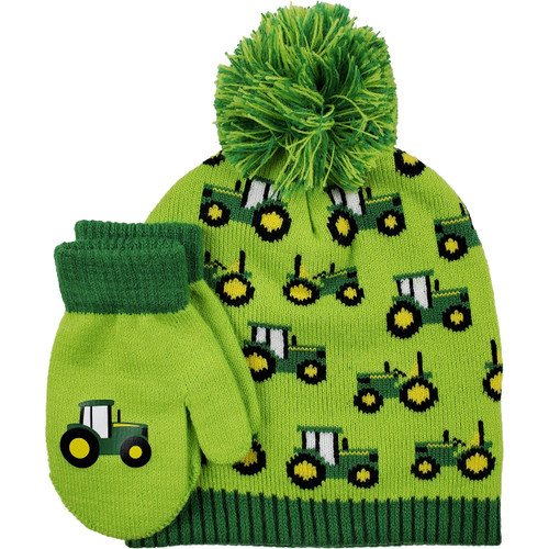 John Deere Toddler Boys' Winter Hat, Lime Green