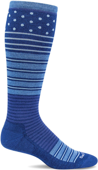 Sockwell Women's Twister Firm Graduated Compression Sock, Ink - M/L