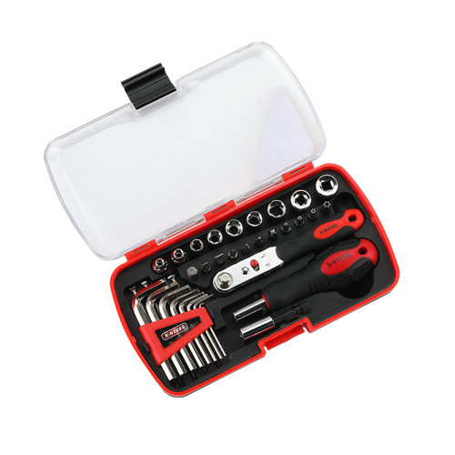 Magnetic Screwdriver Set Mini 1/4" Ratchet Wrench Handle Muti Slotted Phillips Torx Screwdriver Bits Set Sockets Set Precision Screwdriver Set Eyeglass Repair Kit Hex Key Wrench Set 35 Pieces Magnetic Screwdriver Set Mini 1/4" Ratchet Wrench Handle Muti Slotted Phillips Torx Screwdriver Bits Set Sockets Set Precision Screwdriver Set Eyeglass Repair Kit Hex Key Wrench Set 35 Pieces