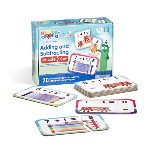 hand2mind Numberblocks Adding and Subtracting Puzzle Set, Addition and Subtraction Games, Math Puzzles, Toddler Numbers and Counting Games, Kids Matching Game, Preschool Learning Activities hand2mind Numberblocks Adding and Subtracting Puzzle Set, Addition and Subtraction Games, Math Puzzles, Toddler Numbers and Counting Games, Kids Matching Game, Preschool Learning Activities