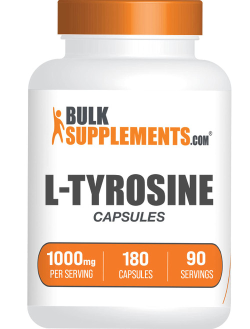BULKSUPPLEMENTS.COM L-Tyrosine Capsules - Tyrosine Supplement - L Tyrosine 1000mg Capsules - Energy and Focus Supplement - 2 Tyrosine Capsules per Serving - 90-Day Supply (180 Capsules) BULKSUPPLEMENTS.COM L-Tyrosine Capsules - Tyrosine Supplement - L Tyrosine 1000mg Capsules - Energy and Focus Supplement - 2 Tyrosine Capsules per Serving - 90-Day Supply (180 Capsules)