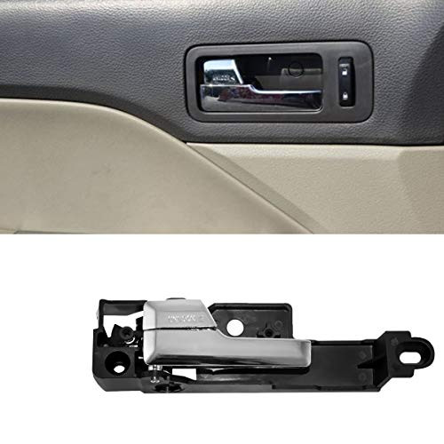 Interior Door Handle Front Left, TTCR-II Chrome Door Handle Driver Side Compatible with Ford Fusion 2006-2012 Mercury Milan 2006-2011 Lincoln MKZ 2007-2012 Lincoln Zephyr 2006