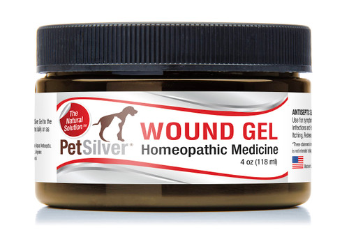 PetSilver Wound Gel with Complex AG21 | Chelated Silver 200 ppm | Dog & Cats |Wounds | Hot Spots | Itches | Skin Irritations | Burns | Rashes | Sores | Homeopathic | 4oz