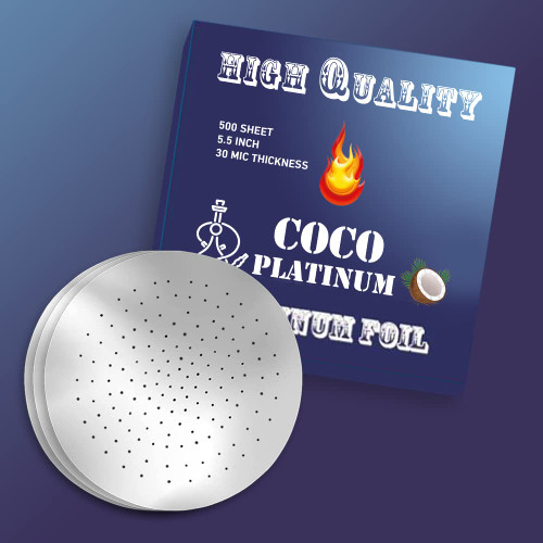 PLATINUM Edition of Foil with Holes 3mil Thickness, Aluminum Foils Pre-Punched, Heavy Aluminum Precut Foil 5.5 Inches Wide (500 Foil Sheets)