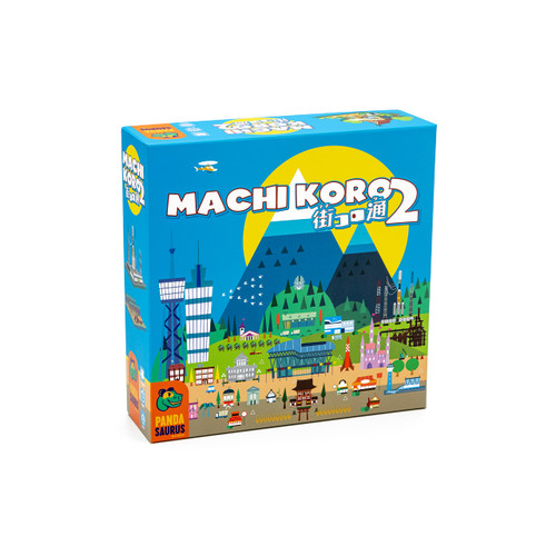 Machi Koro 2 Board Game - New Adventures Await in Your Quirky City! Fast-Paced Dice Rolling Strategy Game for Kids and Adults, Ages 10+, 2-5 Players, 45 Minute Playtime, Made by Pandasaurus Games