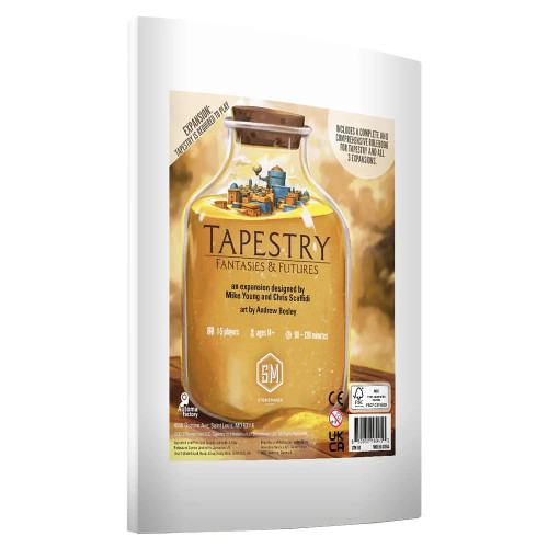 Stonemaier Games Tapestry: Fantasies & Futures - Expansion, Stonemaier Games, Strategy Building Game, Ages 14+, 1-5 Players, 90-120 MIn