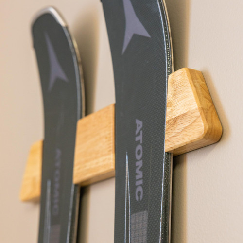 StoreYourBoard Minimalist Wood Ski Rack, Wall Mount Display Holder, Solid Wood Holds 50 lbs StoreYourBoard Minimalist Wood Ski Rack, Wall Mount Display Holder, Solid Wood Holds 50 lbs