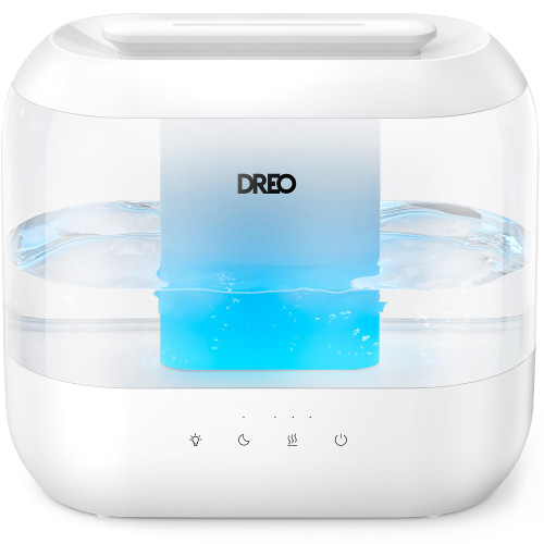 Dreo Humidifiers for Bedroom, Top Fill 4L Supersized Cool Mist Humidifier with Oil Diffuser and Nightlight, 32H Runtime, Quiet Ultrasonic Humidifiers for Home, Large Room, Baby Nursery and Plants