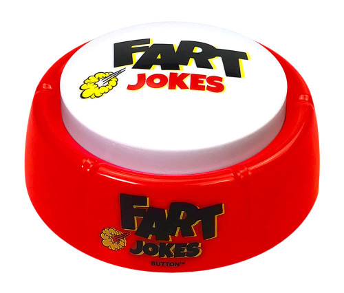 Talkie Toys Products Fart Jokes Button - 40 Funny Fart Jokes and Sounds - Hilarious Talking Toy for Fart Games, Office Humor, Laughs and More