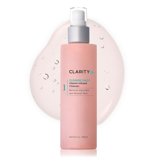 ClarityRx Cleanse Daily Vitamin-Infused Face Wash, Natural Plant-Based Moisturizing Facial Cleanser For All Skin Types (6 fl oz) ClarityRx Cleanse Daily Vitamin-Infused Face Wash, Natural Plant-Based Moisturizing Facial Cleanser For All Skin Types (6 fl oz)