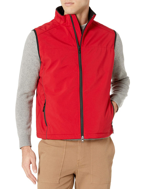 Clique Men's Clique Softshell Full-Zip Vest, Intense Red, X-Large