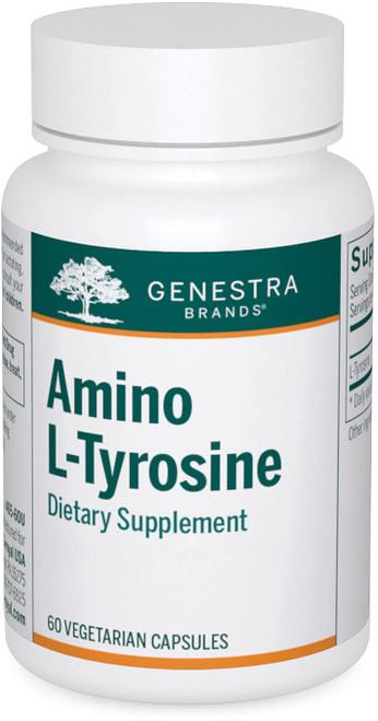 Genestra Brands Amino L-Tyrosine | Support for Dopamine and Norepinephrine Production | 60 Capsules Genestra Brands Amino L-Tyrosine | Support for Dopamine and Norepinephrine Production | 60 Capsules