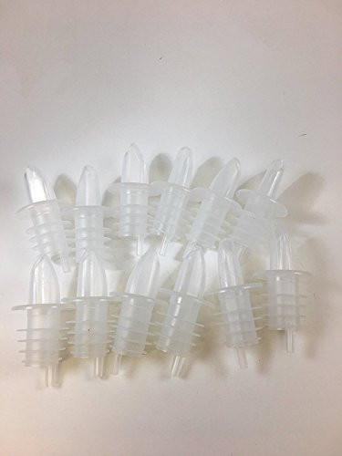 Barwareaffair Free-Flow Plastic Liquor Bottle Speed Pourers (Clear)
