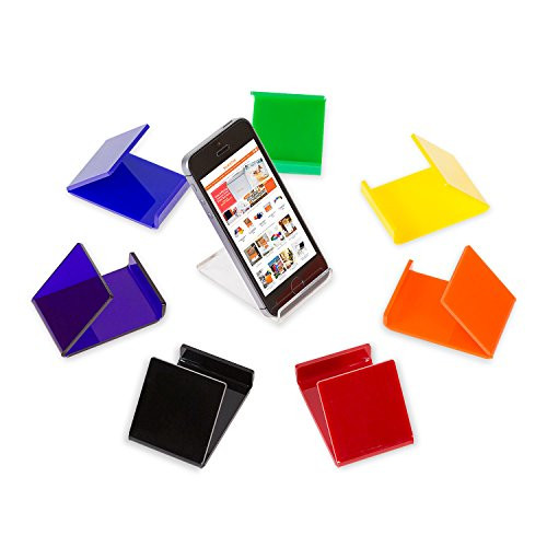 SourceOne Premium 6 Pack Clear Acrylic Cell Phone Stand Display Holder