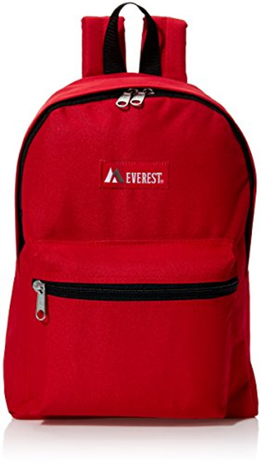 Everest Luggage Basic Backpack, Red, Medium