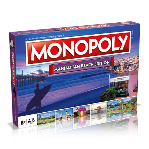 Manhattan Beach Monopoly Board Game Edition, Family Game for Ages 8 and up Manhattan Beach Monopoly Board Game Edition, Family Game for Ages 8 and up