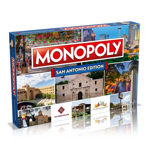 San Antonio Monopoly Board Game Edition, Family Game for Ages 8 and up San Antonio Monopoly Board Game Edition, Family Game for Ages 8 and up