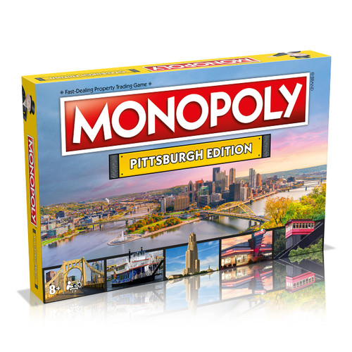 Pittsburgh Monopoly, Family Board Game for 2 to 6 Players, Board Game for Kids Ages 8 and Up