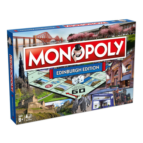 Edinburgh Monopoly Board Game Edition, Family Game for Ages 8 and up