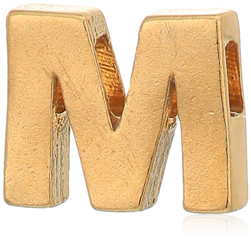 Alex And Ani Replenishment 19 Women's Create Your Own, Initial M Charm, 14Kt Gold Plate Over .925 Sterling Silver