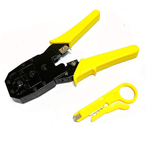 BoSplé HT-315 Preminium Network Crimper,Cable Stripper Cutter - RJ11 RJ12 RJ45 Connector Crimper Pliers, for Network and Telephone Cables,Ethernet Crimping Hand Tools