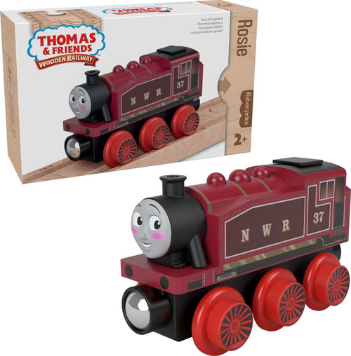 Thomas & Friends Wooden Railway Toy Train Rosie Push-Along Wood Engine for Toddlers & Preschool Kids Ages 2+ Years