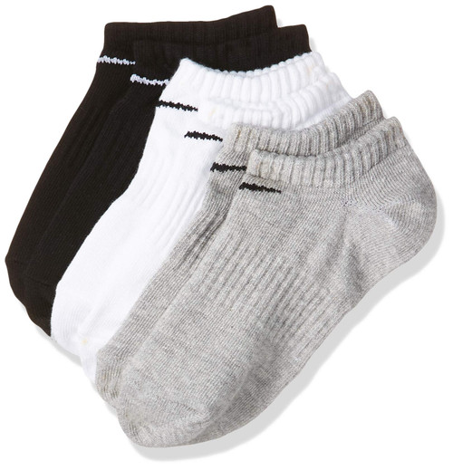 Nike Everyday Lightweight No-Show Socks (3 Pair) (Multi-Color, XL)