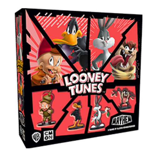 CMON Looney Tunes Mayhem Board Game | Strategy Game Based on The Hit TV Series | Team-Based Combat Game for Adults and Kids | Ages 10+ | 2-4 Players | Average Playtime 30 Minutes | Made by CMON